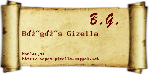 Bögös Gizella névjegykártya