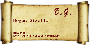 Bögös Gizella névjegykártya
